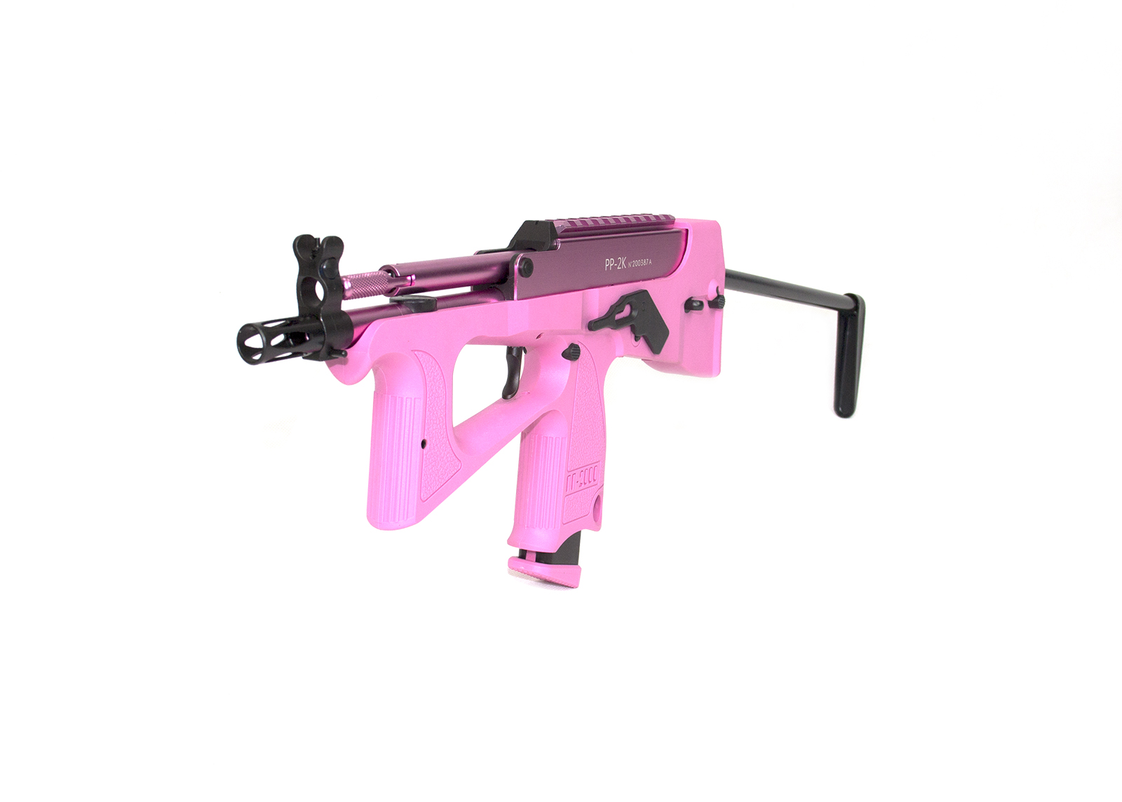 PP-2K 9mm Gas Blow Back Submachine Gun-Pink (with gas magazine)