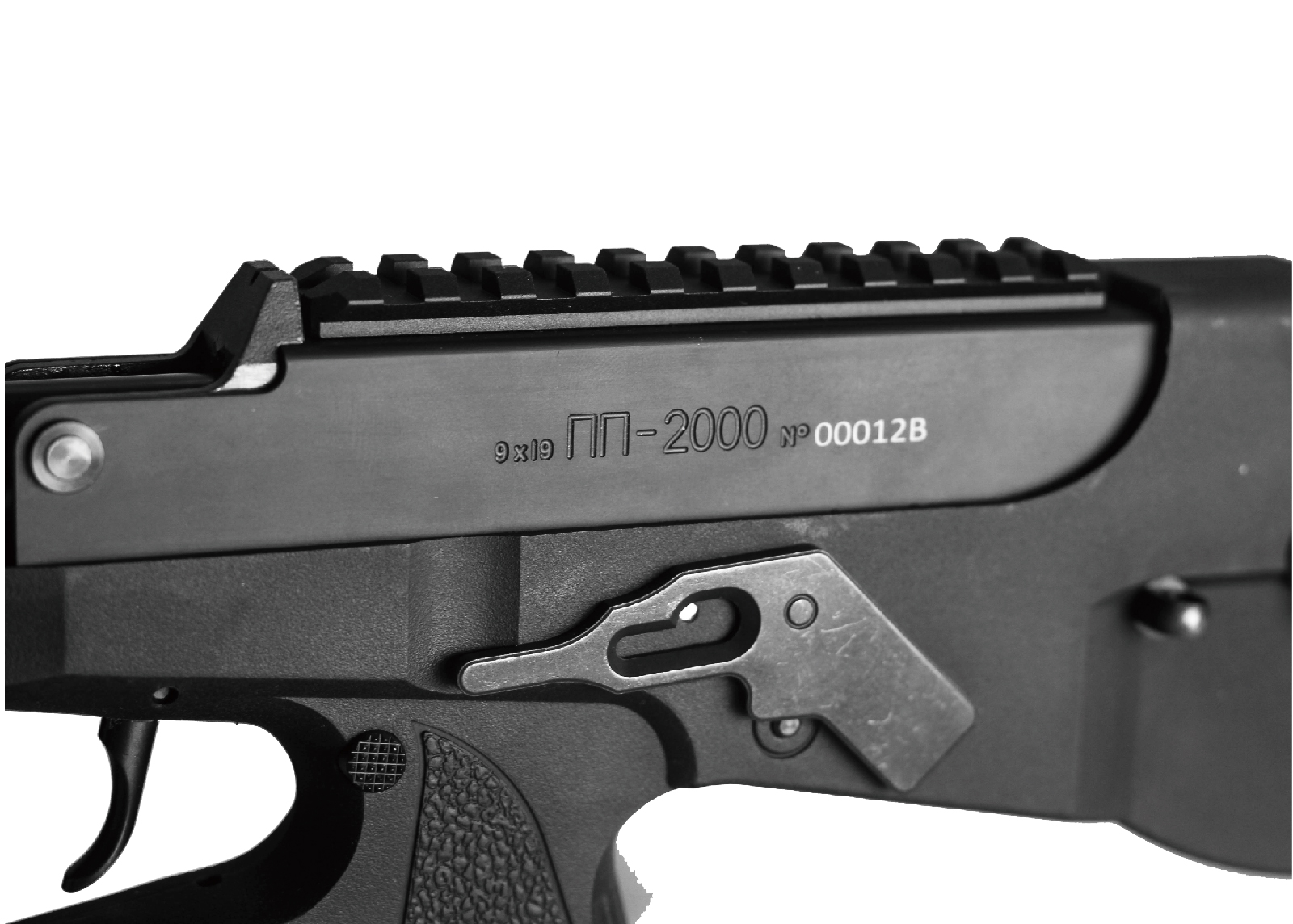 9mm GBBR/ PP-2000 GBB Submachine Gun - GAS (BLK)
